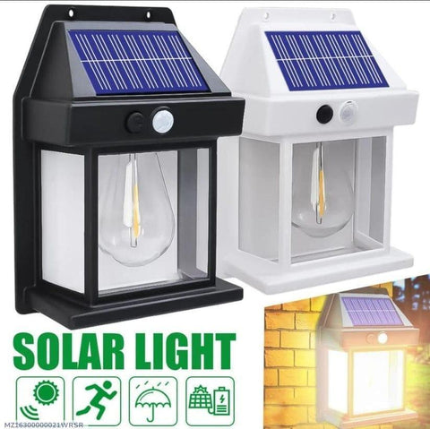 Solar Tungsten Night Lamp Intelligent Motion Sensor Wall Lamp