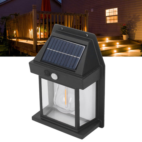 Solar Tungsten Night Lamp Intelligent Motion Sensor Wall Lamp