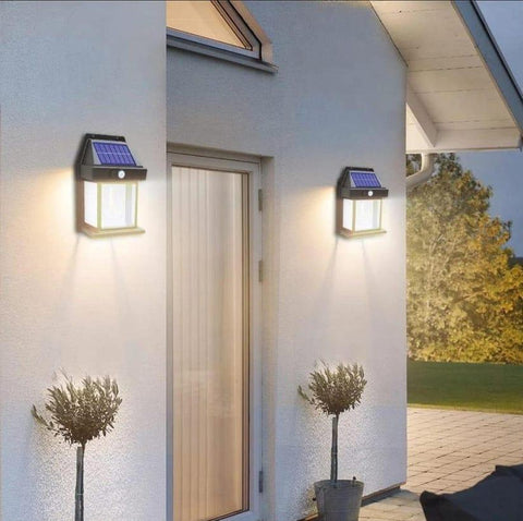 Solar Tungsten Night Lamp Intelligent Motion Sensor Wall Lamp