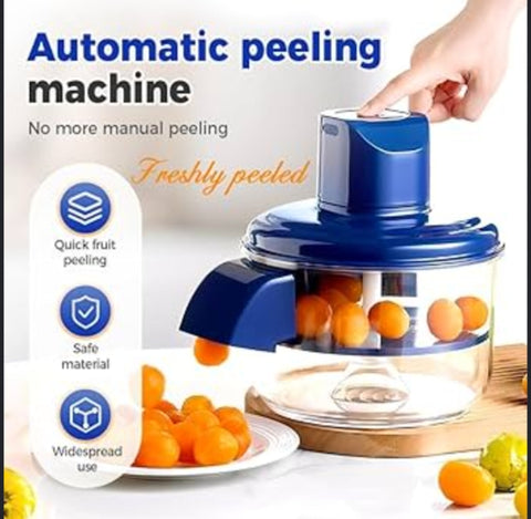 Automatic Electric Peeling Machine | Rechargeable Fruit & Garlic Peeler